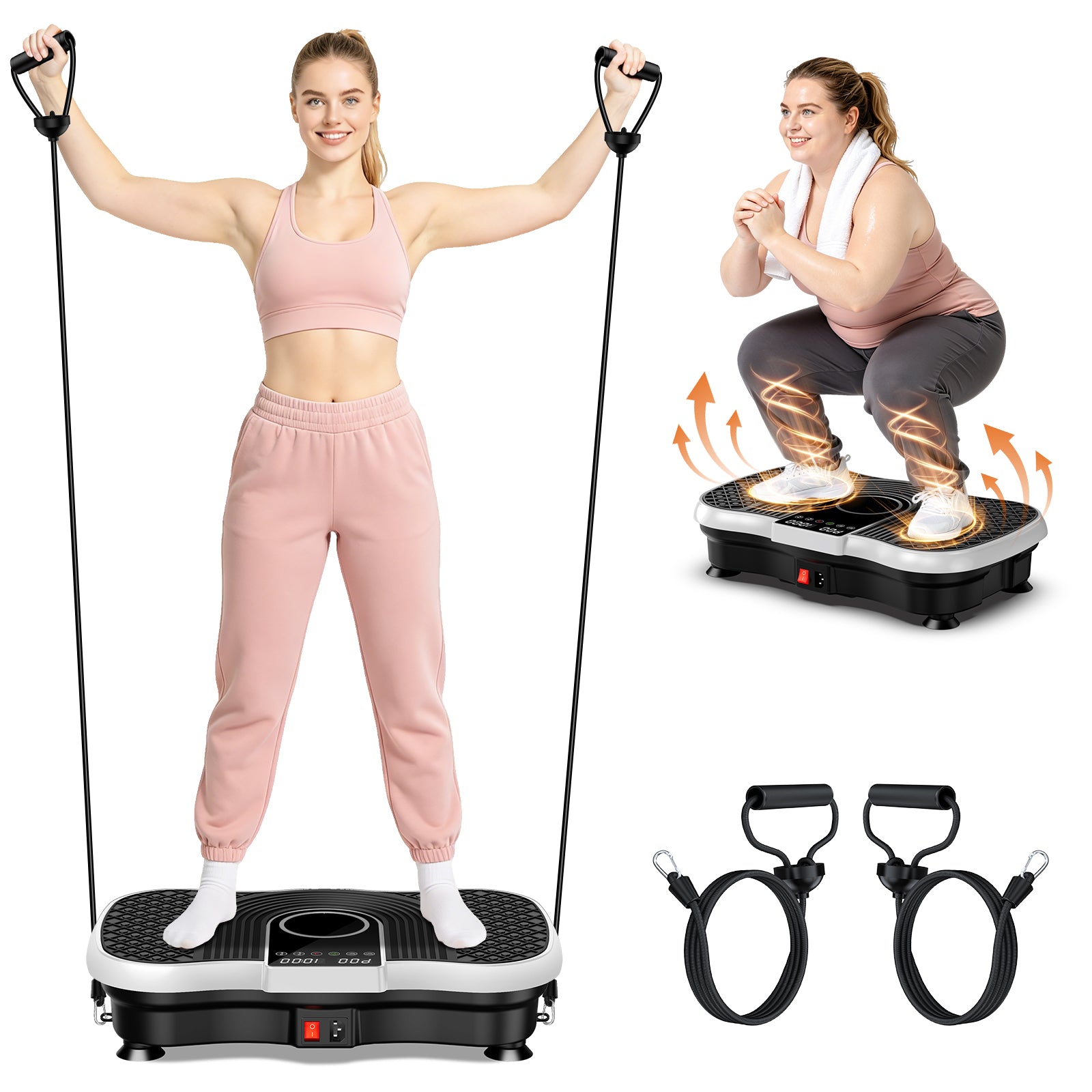 AoraPulseFit Home Vibration Plate With a Maximum Weight Capacity of 330 lbs
