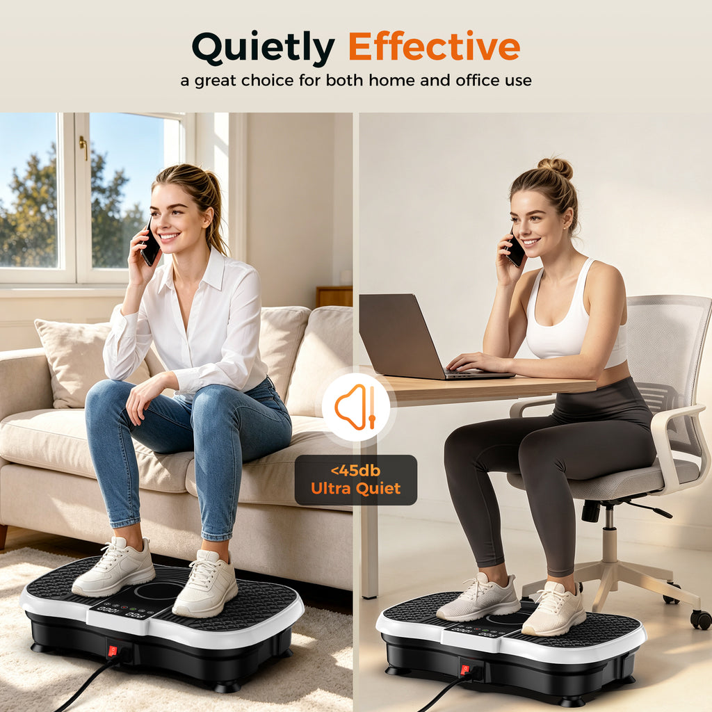 AoraPulseFit Home Vibration Plate With a Maximum Weight Capacity of 330 lbs