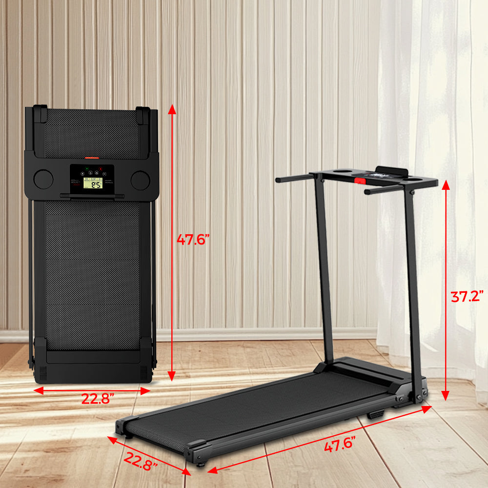 Foldable Treadmill for Home, 3.0HP Quiet Motor, Compact Running Machine for Small Spaces
