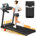 Tomile Foldable Electric Treadmill for Home, 3.0 HP Portable Treadmill with Incline for Running Exercise, 300 lb Capacity