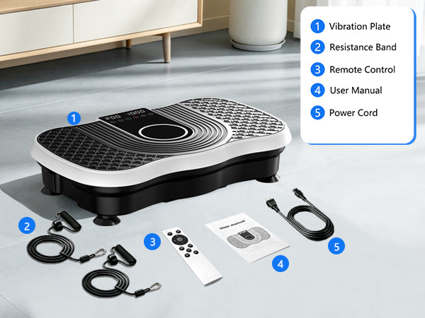 AoraPulseFit SZ09 Home Vibration Plate With a Maximum Weight Capacity of 400 lbs