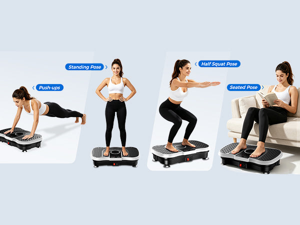AoraPulseFit SZ09 Home Vibration Plate With a Maximum Weight Capacity of 400 lbs