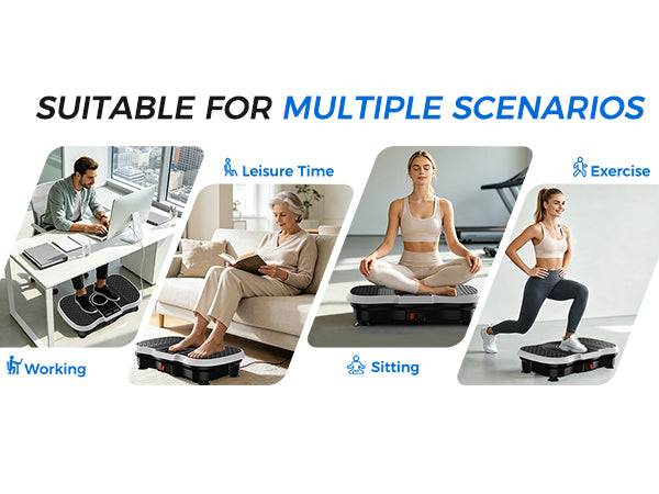 AoraPulseFit SZ09 Home Vibration Plate With a Maximum Weight Capacity of 400 lbs