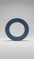 Matte Blue Resistance Bands Set